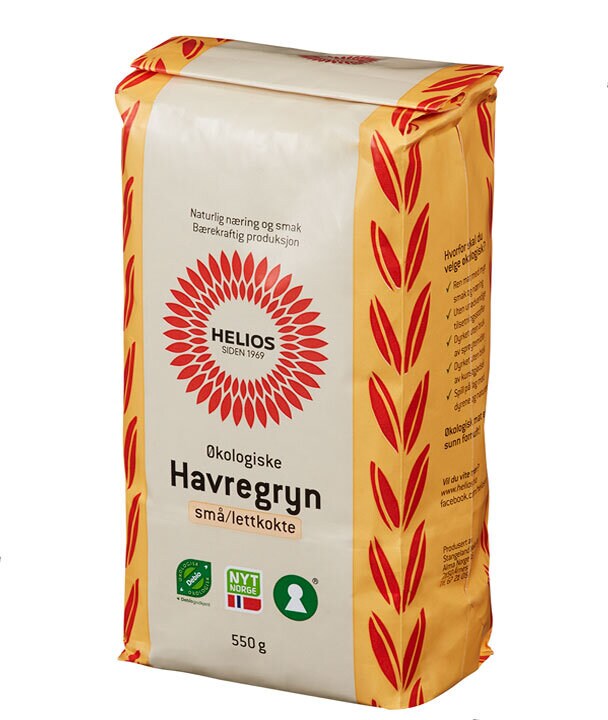 Helios havregryn små demeter 550g