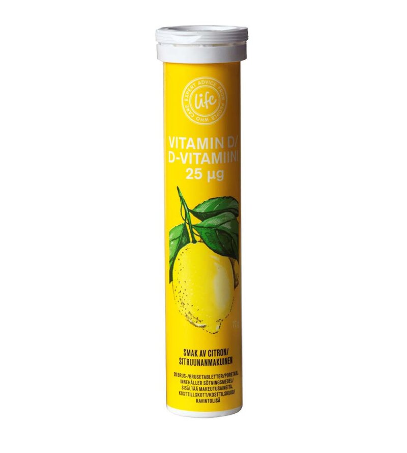 Life D Vitamin Lemon Brusetabletter