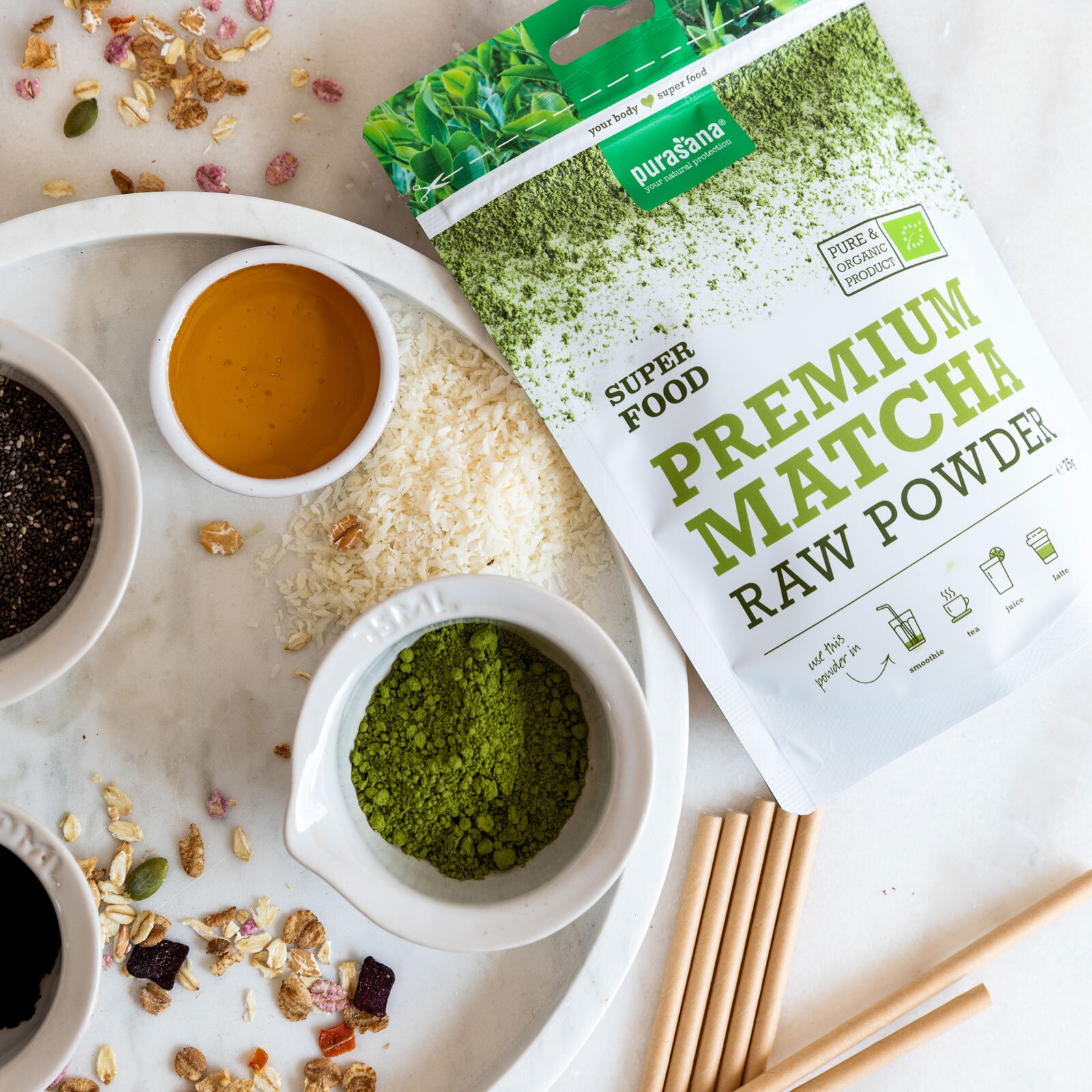 Purasana Matcha Raw Powder