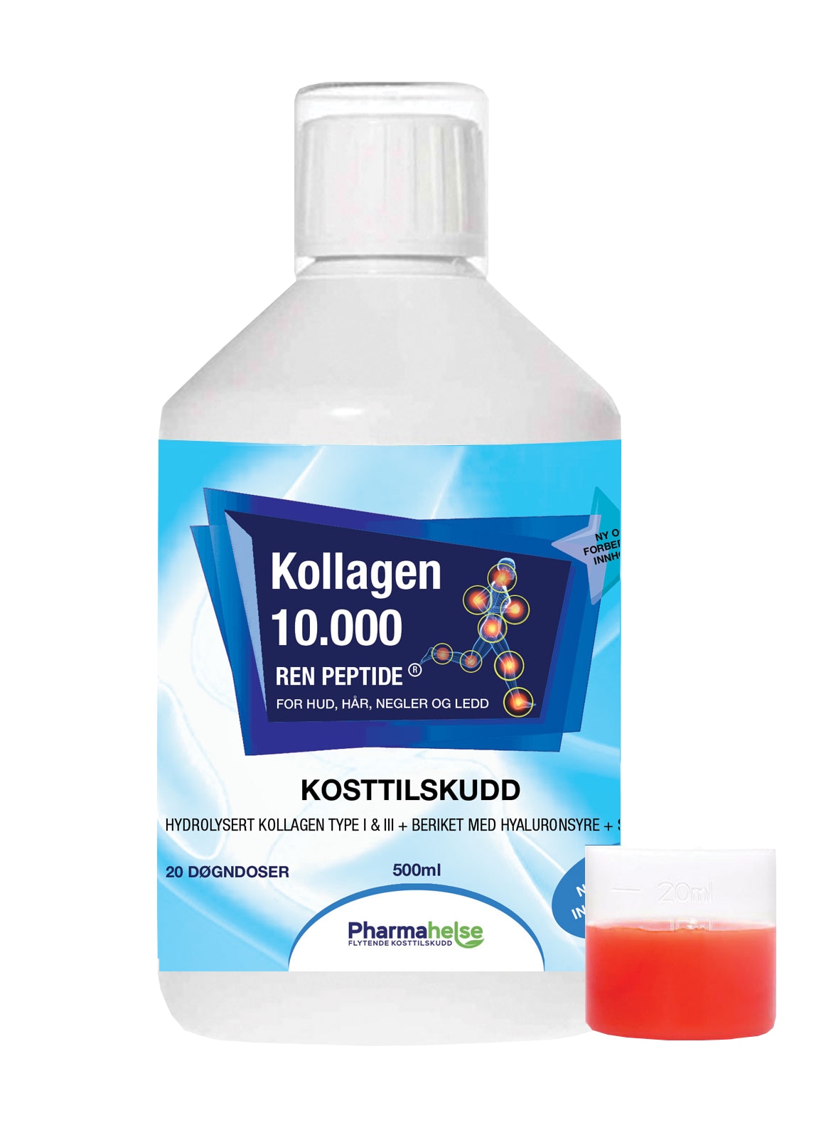 Kollagen 10000 Ren Peptide Hud, Hår & Negler