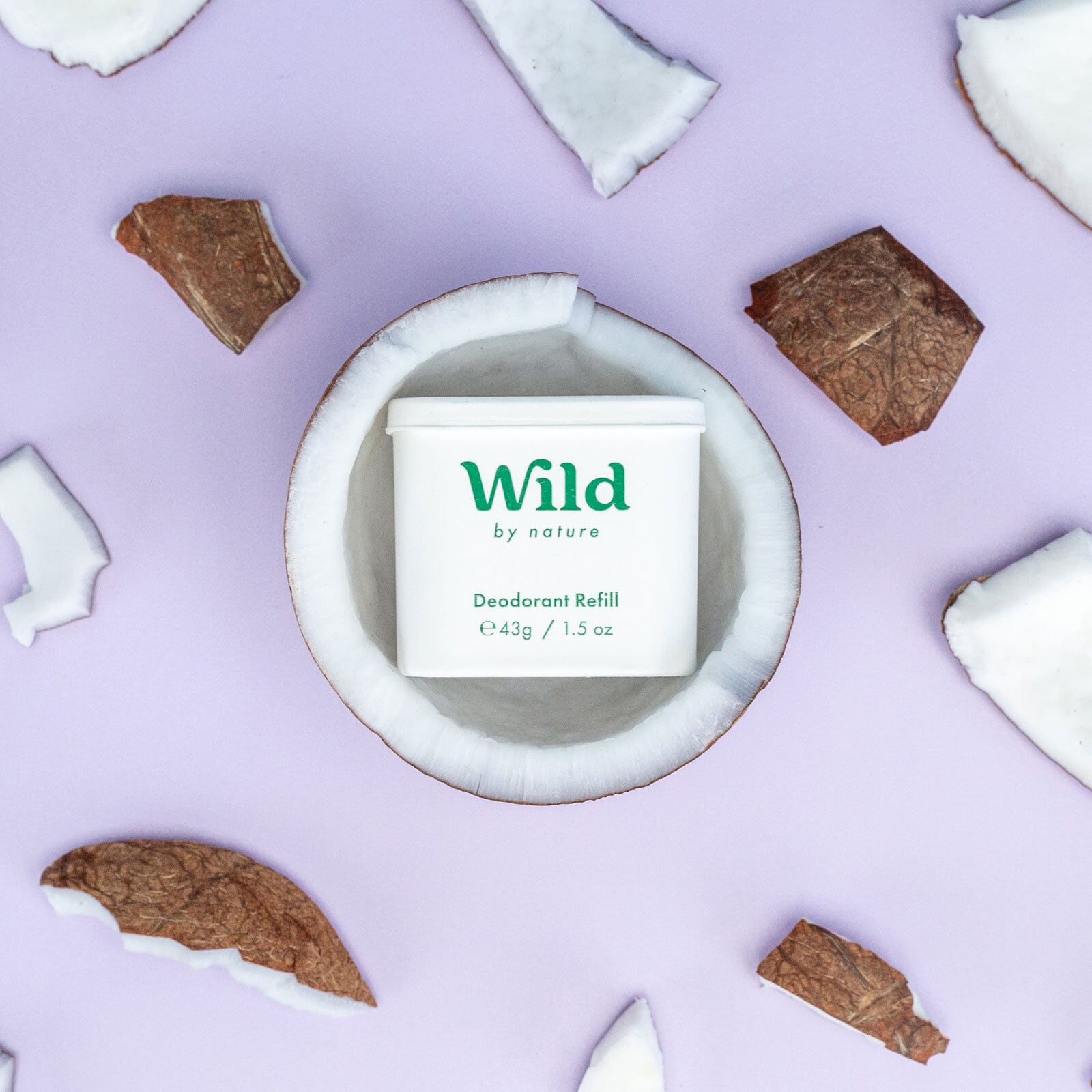 Wild Deo Startpk Purple Case Coconut & Vanilla