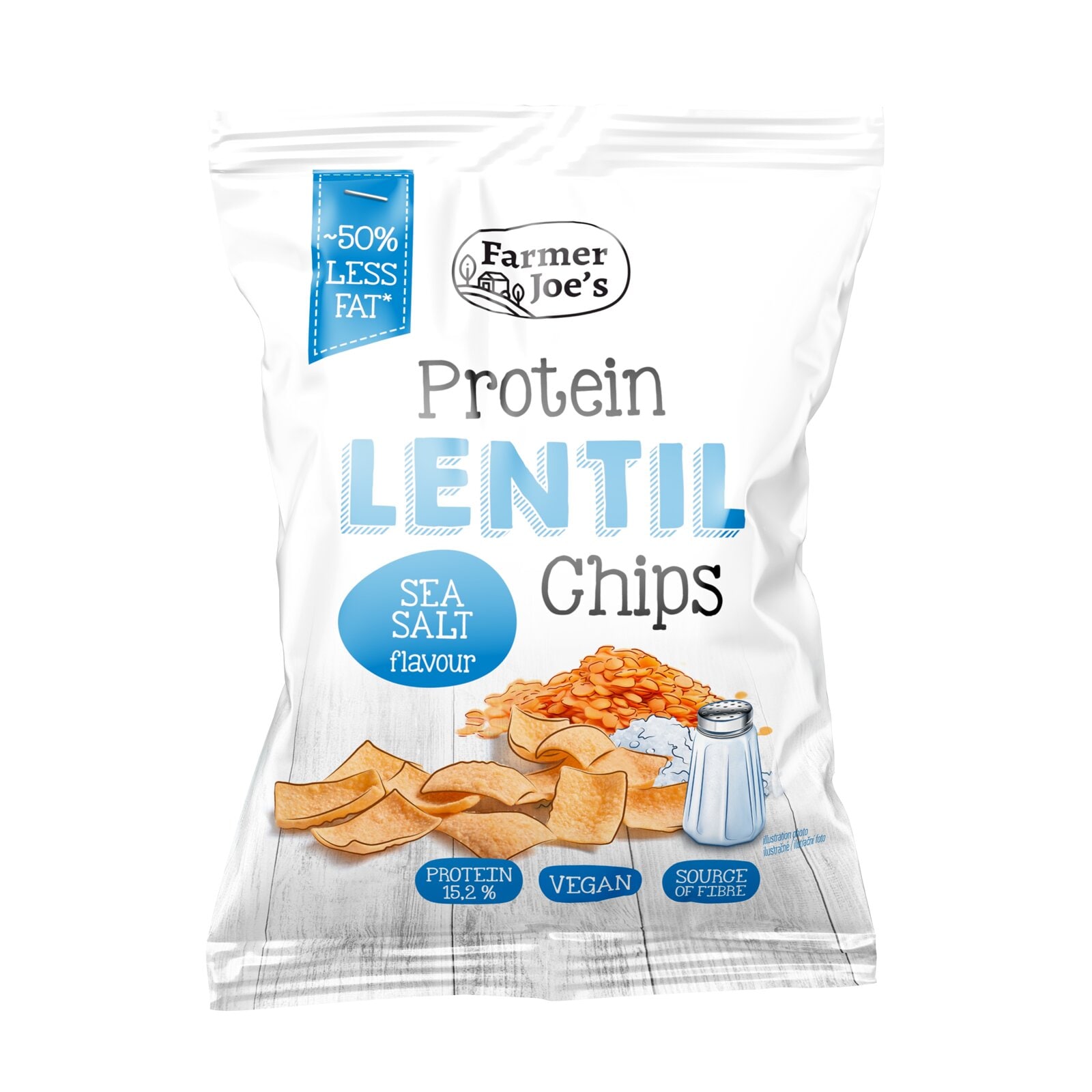 Farmer Joe's Proteinlentil chips seasalt